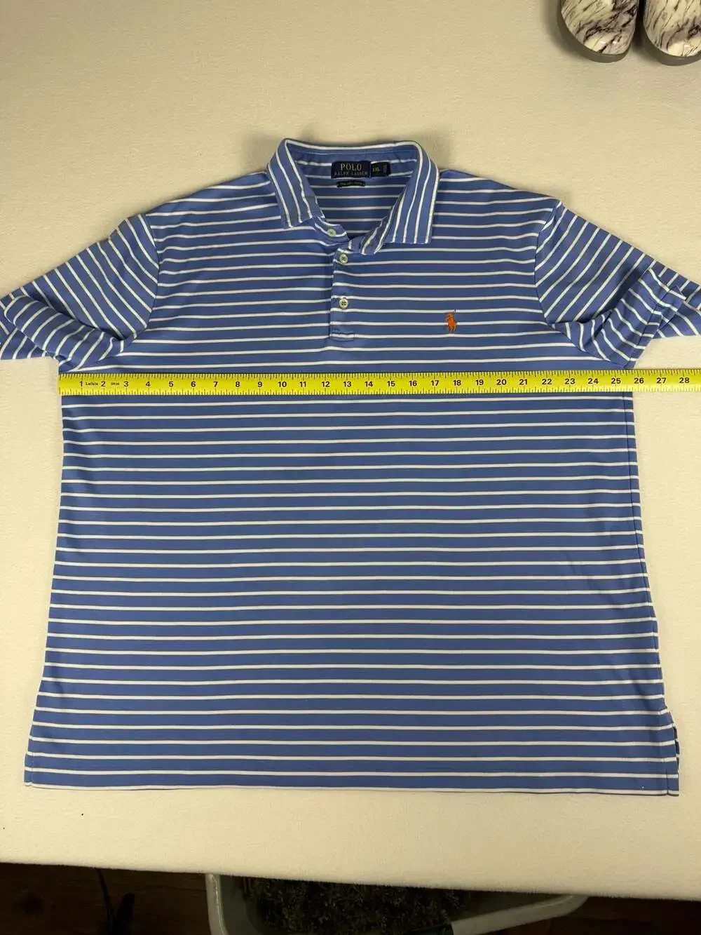 Polo Ralph Lauren Men's Classic Fit Pima Cotton Polo In Blue/White Striped